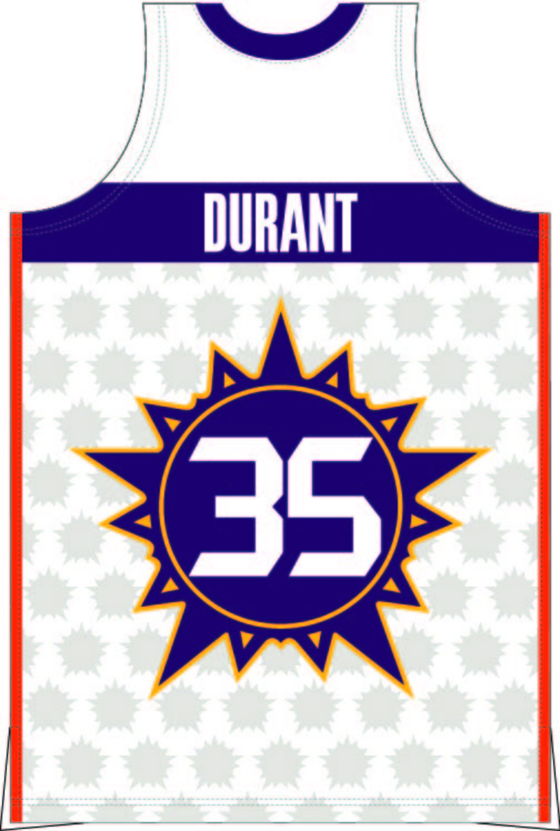 Mitchell & Ness Kevin Durant Sophomore Team 2009 White Rising Stars Jersey