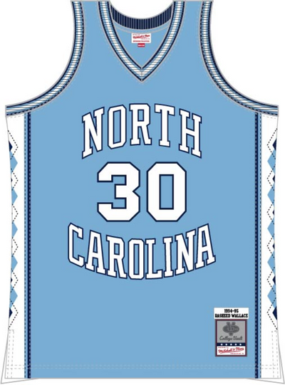 Mitchell & Ness Rasheed Wallace North Carolina Tar Heels 1994 Light Blue Dark Jersey