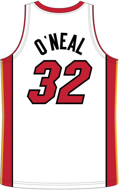 Mitchell & Ness Shaquille O'neal Miami Heat 2005 White Jersey