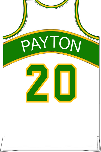 Mitchell & Ness Gary Payton Seattle Supersonics 1994 White Home Jersey