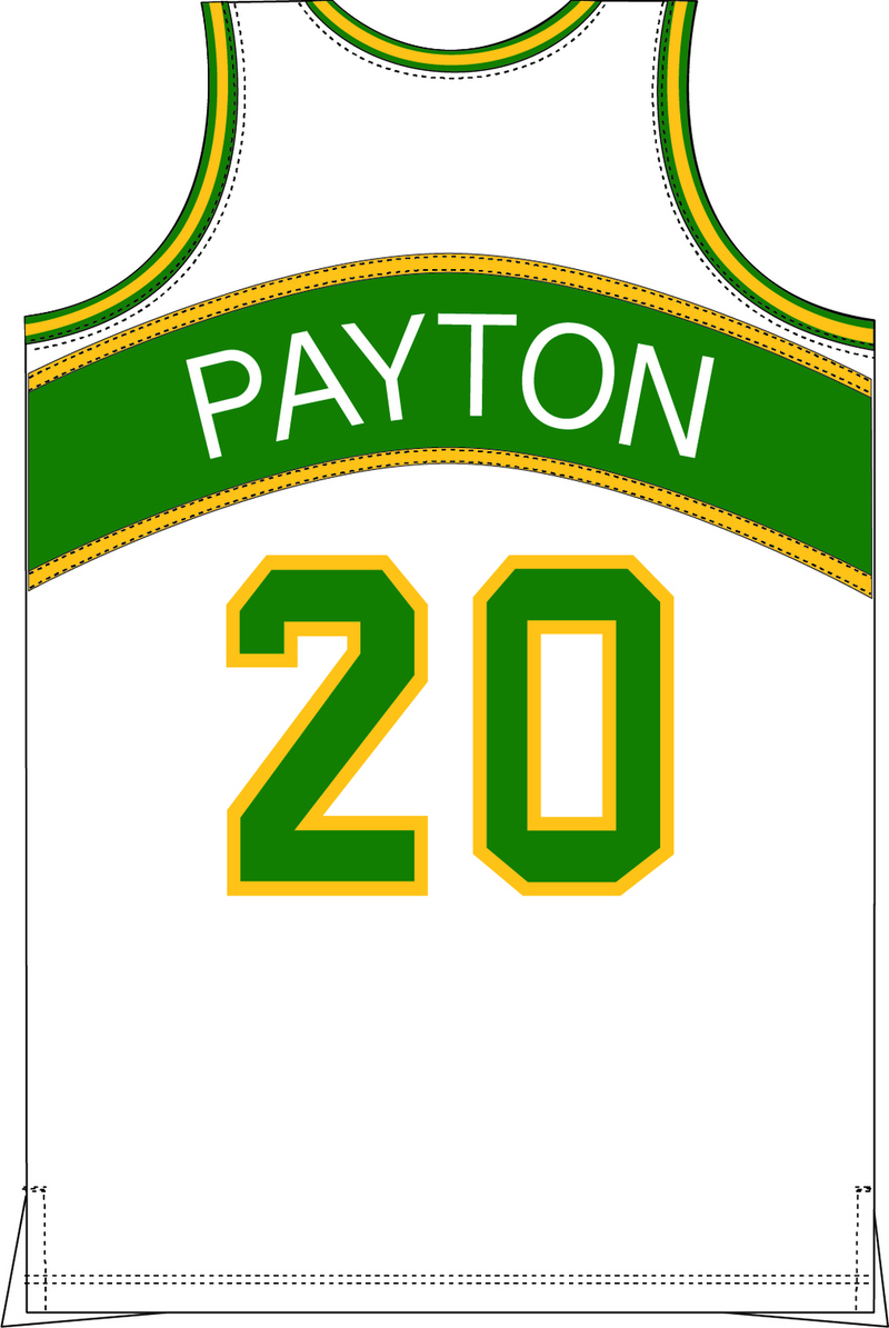 Mitchell & Ness Gary Payton Seattle Supersonics 1994 White Home Jersey