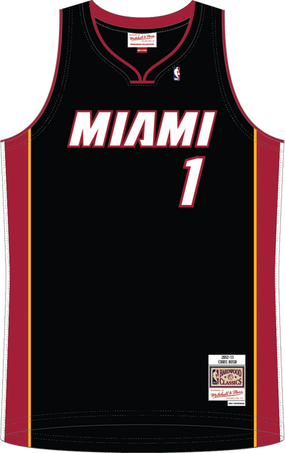 Mitchell & Ness Chris Bosh Miami Heat 2012 Black Jersey