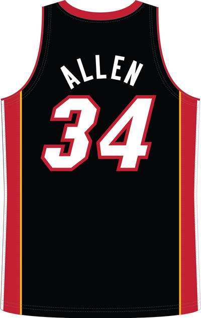 Mitchell & Ness Ray Allen Miami Heat 2012 Black Jersey