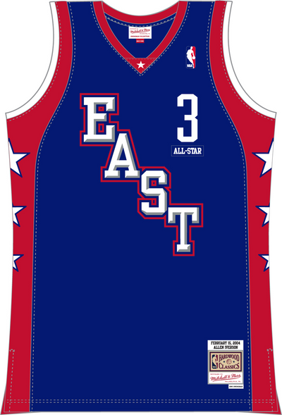 Mitchell & Ness Allen Iverson NBA All-Star 2004 Royal Dark Jersey