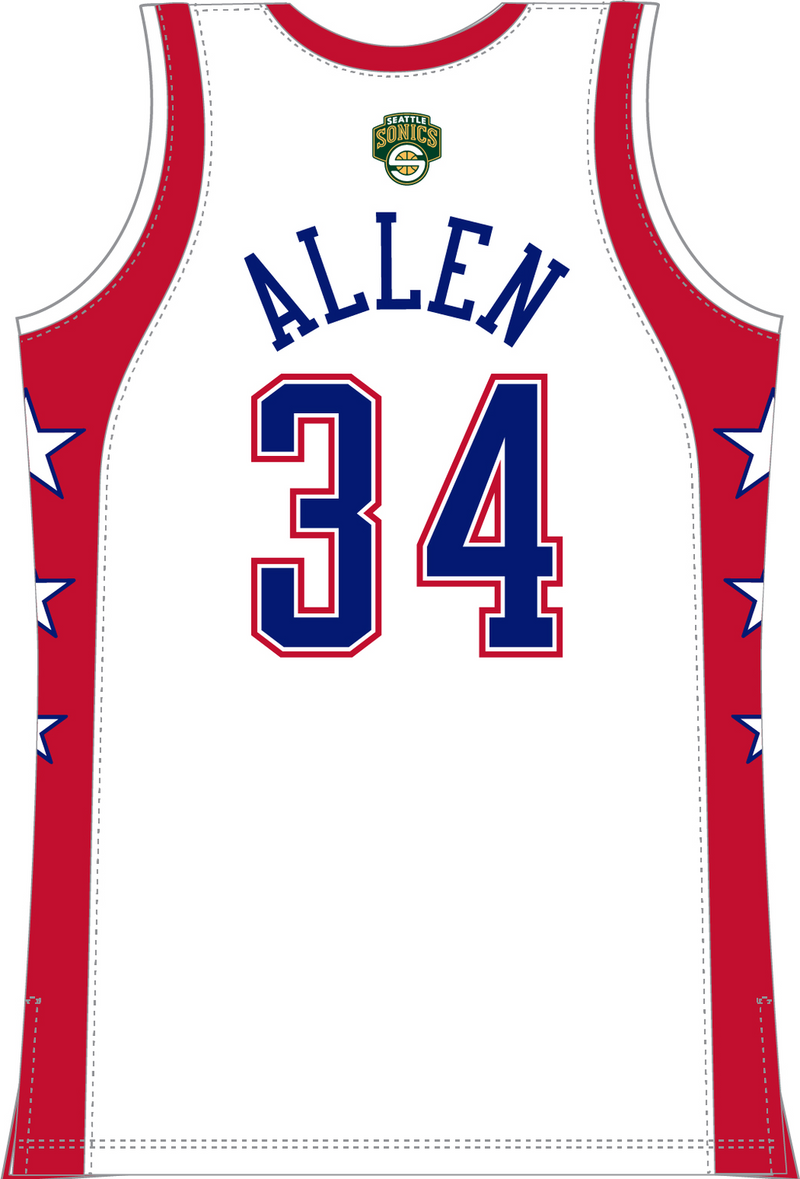 Mitchell & Ness Ray Allen NBA All-Star 2004 White Jersey