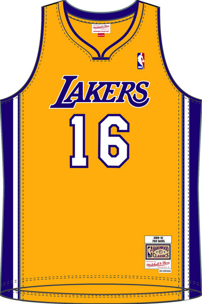 Mitchell & Ness Pau Gasol Los Angeles Lakers 2009 Gold Jersey