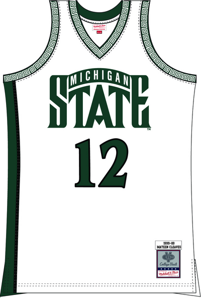 Mitchell & Ness Mateen Cleaves Michigan State University 1999 White Jersey Spartans