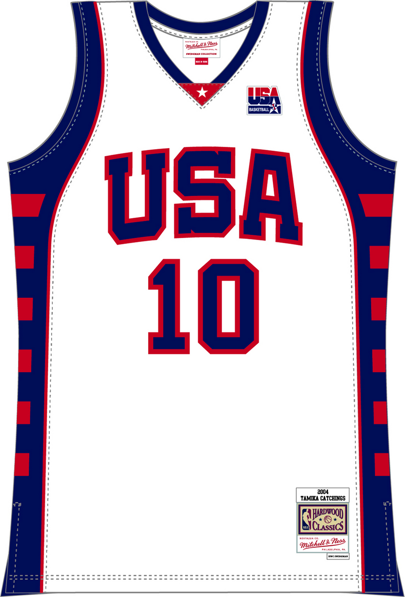 Mitchell & Ness Tamika Catchings Team USA Womens 2004 White Jersey