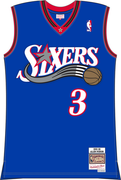Mitchell & Ness Allen Iverson Philadelphia 76ers 2000 Royal Swingman Alternate Jersey