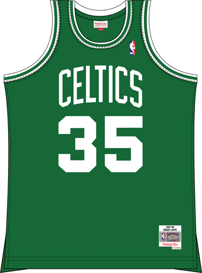 Mitchell & Ness Reggie Lewis Boston Celtics 1987 Dark Green Swingman Jersey