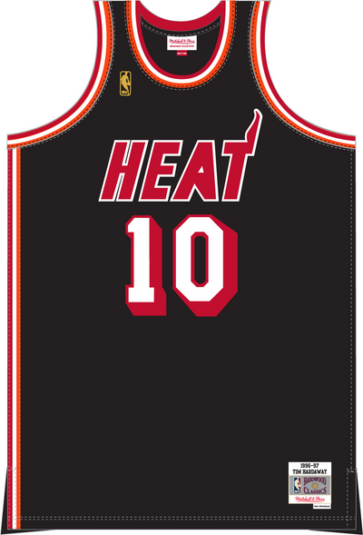 Mitchell & Ness Tim Hardaway Miami Heat 1996-97 Black Swingman Jersey