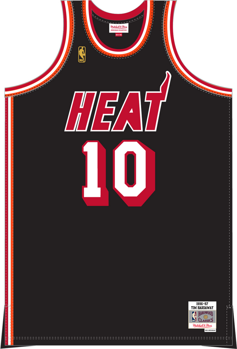 Mitchell & Ness Tim Hardaway Miami Heat 1996-97 Black Swingman Jersey