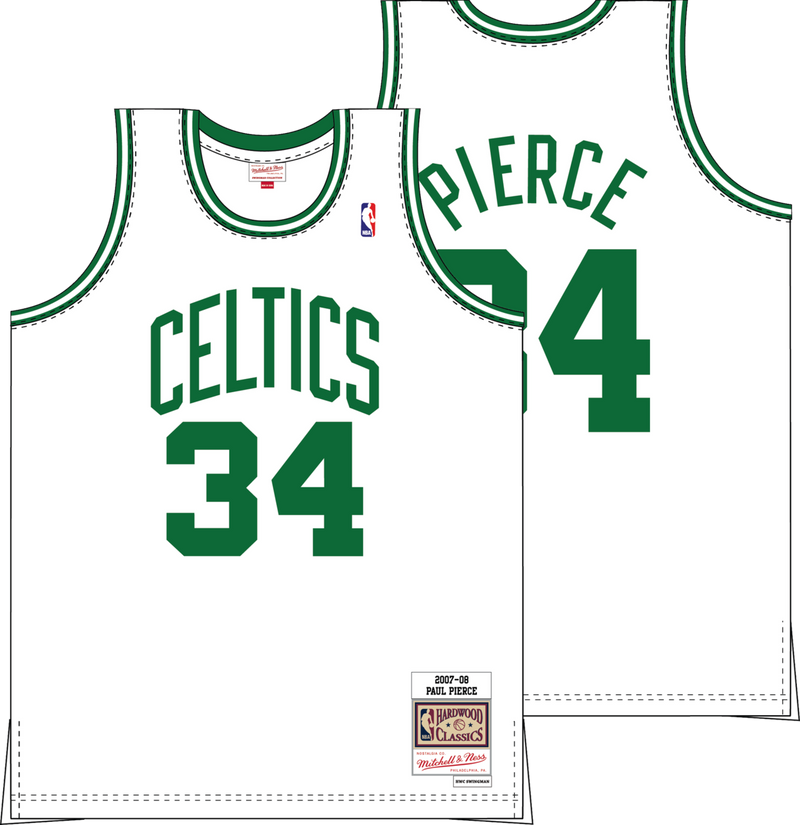 Mitchell & Ness Paul Pierce Boston Celtics 2007 White Swingman Jersey