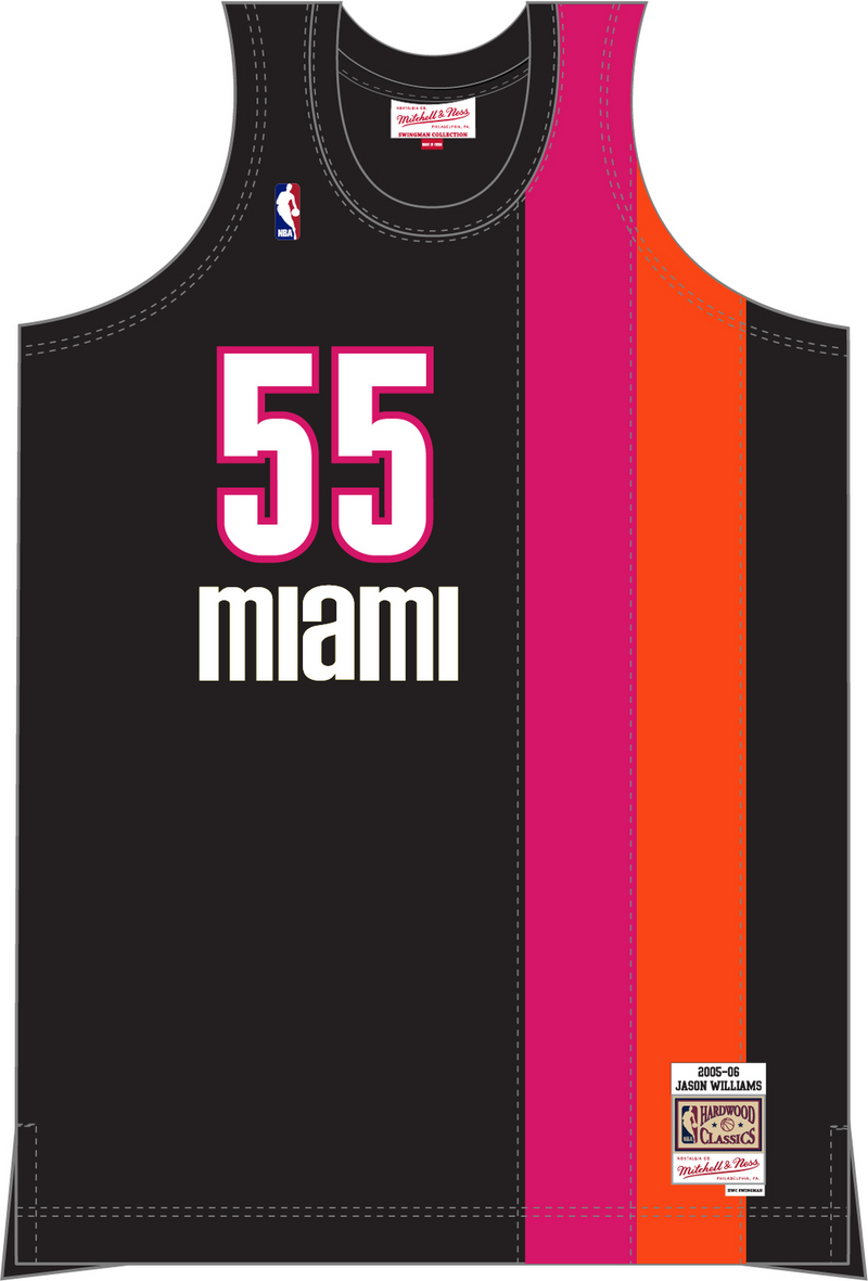 Mitchell & Ness Jason Williams Miami Heat 2005 Black Swingman Jersey