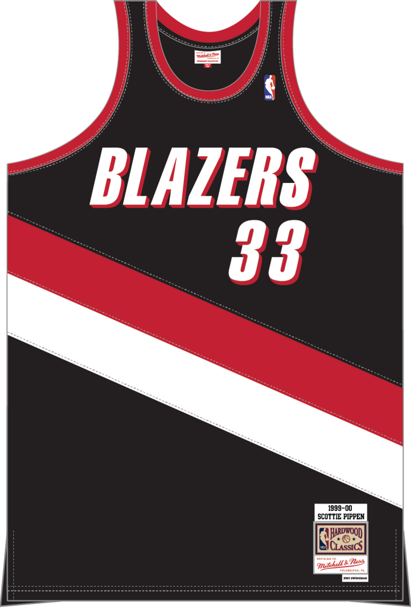 Mitchell & Ness Scottie Pippen Portland Trail Blazers 1999 Black Swingman Jersey