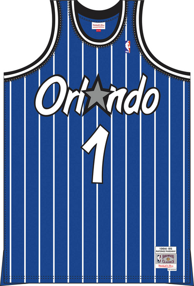 Mitchell & Ness Anfernee Hardaway Orlando Magic 1994 Royal Swingman Road Jersey
