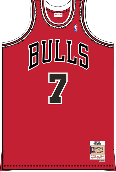 Mitchell & Ness Toni Kukoc Chicago Bulls 1997 Scarlet Swingman Jersey