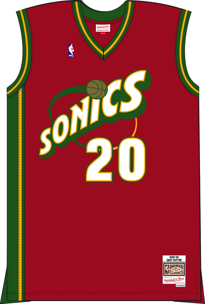 Mitchell & Ness Gary Payton Seattle Supersonics 1999 Red Swingman Jersey