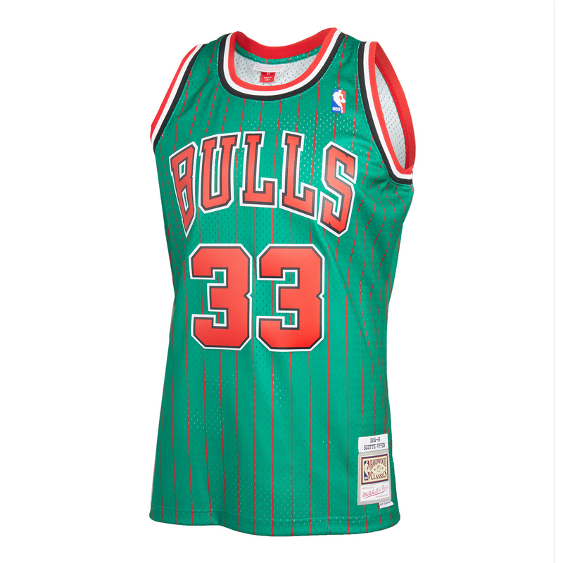 Mitchell & Ness Scottie Pippen Chicago Bulls 1995 Green Reload Swingman Jersey