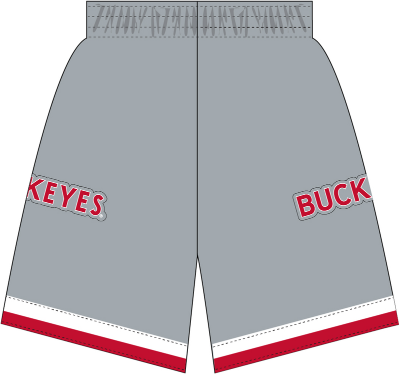 Mitchell & Ness Ohio State Buckeyes 1991 Chrome Dark Shorts