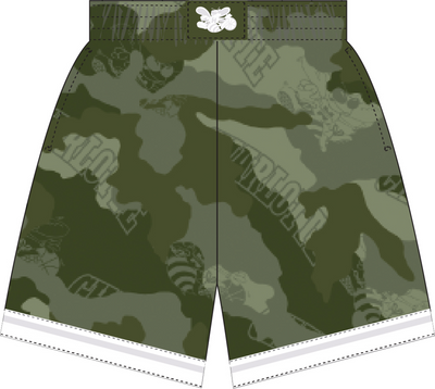 Mitchell & Ness Charlotte Hornets 1992 Ghost Green Camo Swingman Shorts