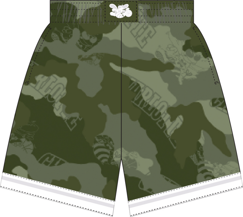 Mitchell & Ness Charlotte Hornets 1992 Ghost Green Camo Swingman Shorts