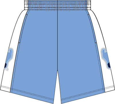 Mitchell & Ness University of North Carolina 1983 Light Blue Dark Shorts Tar Heels