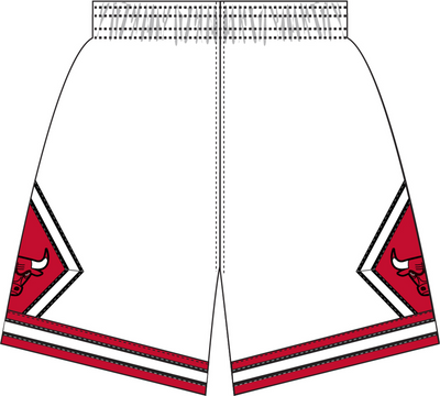 Mitchell & Ness Chicago Bulls 1997-98 White Swingman Shorts
