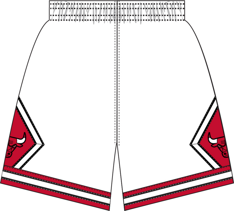 Mitchell & Ness Chicago Bulls 1997-98 White Swingman Shorts