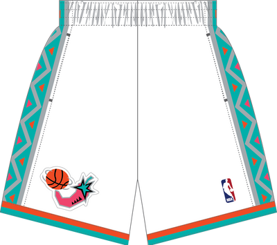 Mitchell & Ness NBA All-Star 1996 White Swingman Shorts
