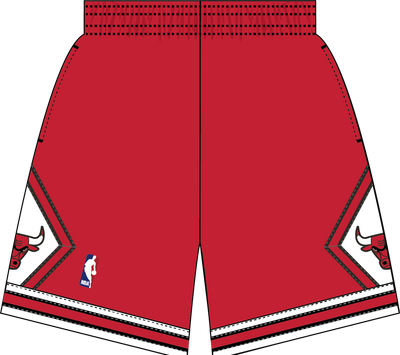 Mitchell & Ness Chicago Bulls 1997-98 Scarlet Swingman Road Shorts