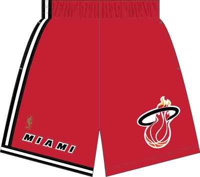 Mitchell & Ness Miami Heat 1996-97 Scarlet Swingman Shorts Alternate