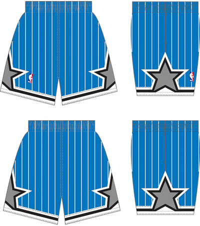Mitchell & Ness Orlando Magic 1994-95 Royal Swingman Road Shorts