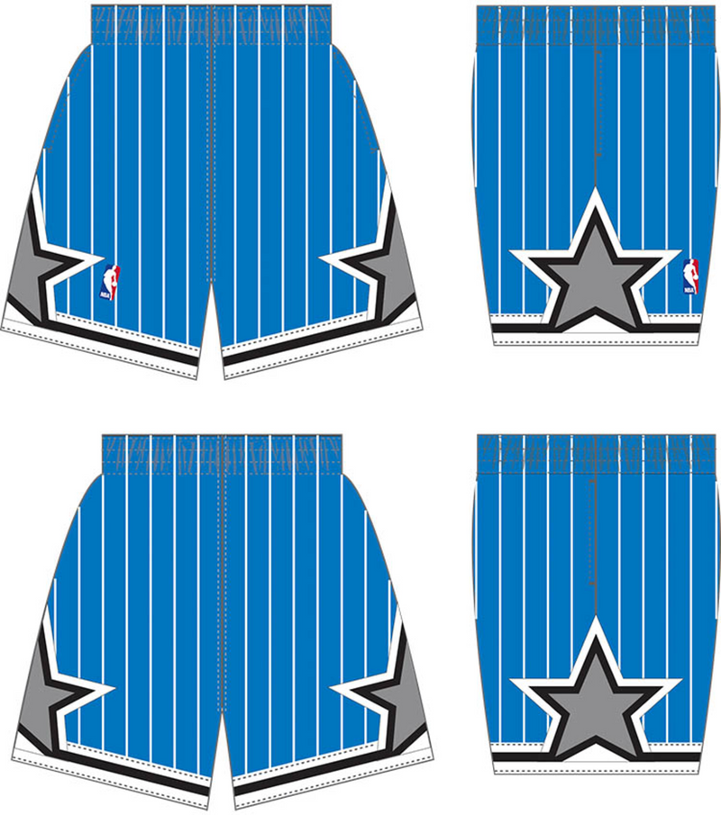 Mitchell & Ness Orlando Magic 1994-95 Royal Swingman Road Shorts