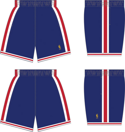 Mitchell & Ness Philadelphia 76ers 1996-97 Royal Swingman Alternate Shorts
