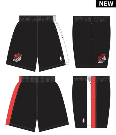 Mitchell & Ness Portland Trail Blazers 1999-00 Black Swingman Road Shorts