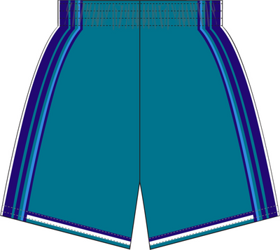 Mitchell & Ness Charlotte Hornets 1999-00 Teal Road Swingman Shorts