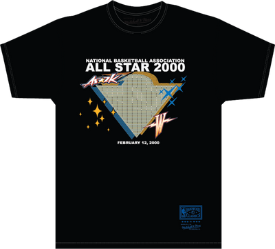 Mitchell & Ness Golden State Warriors Black Hardwood Classics 2k Flash T-Shirt