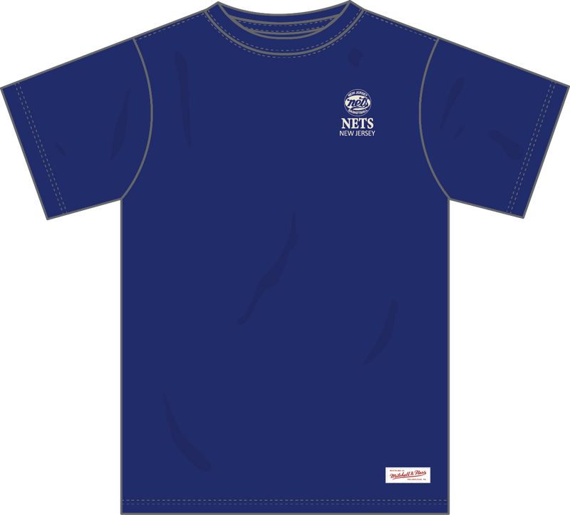 Mitchell & Ness New Jersey Nets Royal Core Essentials T-Shirt