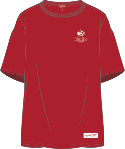 Mitchell & Ness Women's Atlanta Hawks Scarlet Core Essentials T-Shirt