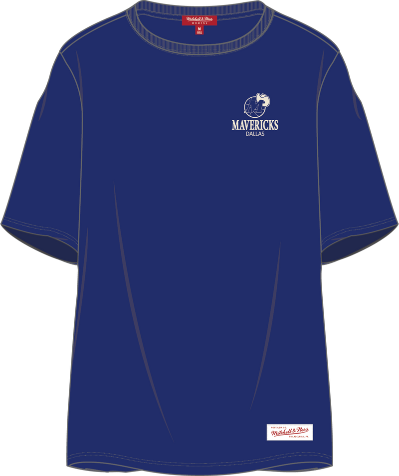 Mitchell & Ness Women's Dallas Mavericks Royal Core Essentials T-Shirt