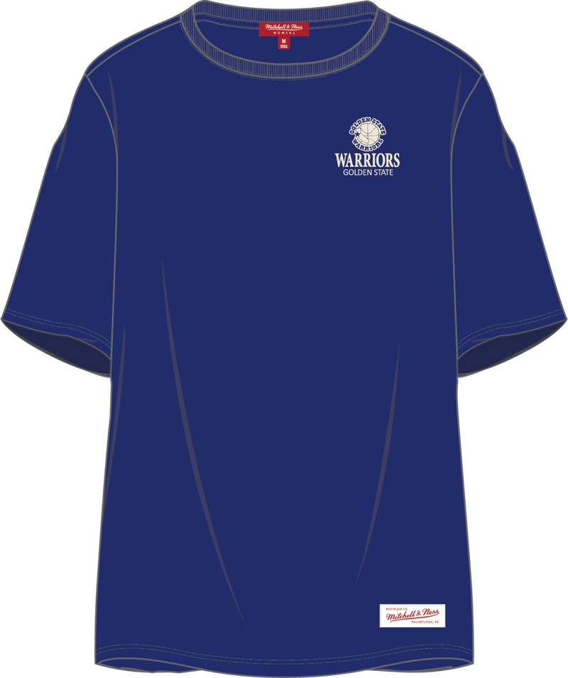 Mitchell & Ness Women's Golden State Warriors Royal Core Essentials T-Shirt