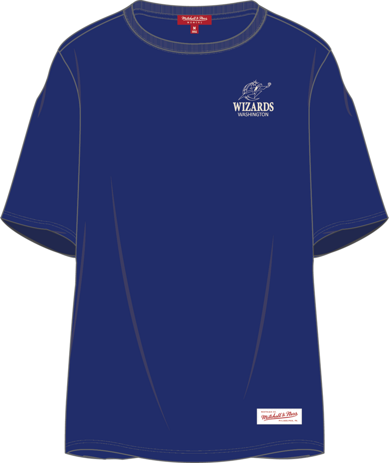 Mitchell & Ness Women's Washington Wizards Royal Core Essentials T-Shirt