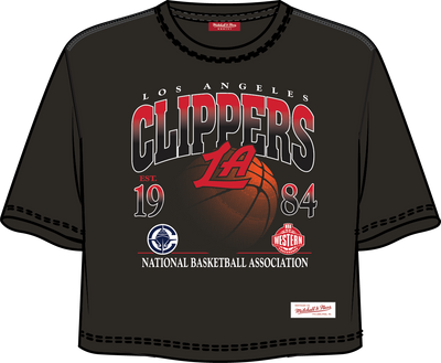 Mitchell & Ness Women's LA Clippers Black Street Graphics T-Shirt