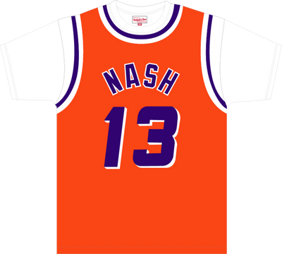 Mitchell & Ness Steve Nash Phoenix Suns 1996 Orange Best in Class Jersey T-Shirt