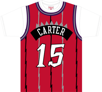 Mitchell & Ness Vince Carter Toronto Raptors 1998 Multi Best in Class Jersey T-Shirt