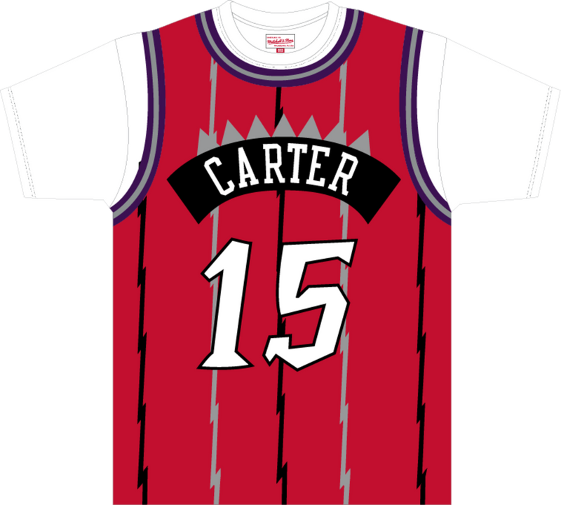 Mitchell & Ness Vince Carter Toronto Raptors 1998 Multi Best in Class Jersey T-Shirt