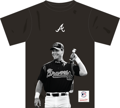 Mitchell & Ness Chipper Jones Atlanta Braves Black Player T-Shirt