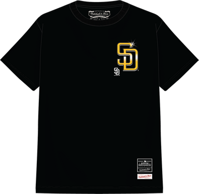 Mitchell & Ness San Diego Padres Black Airbrush T-Shirt