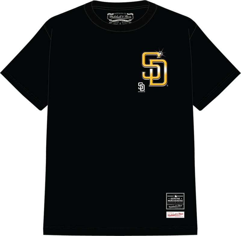 Mitchell & Ness San Diego Padres Black Airbrush T-Shirt